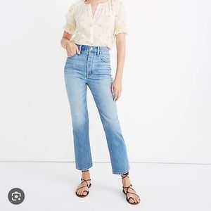 NWOT MADEWELL Rigid Slim Demi-Boot Jeans in Banter Wash Size 27!